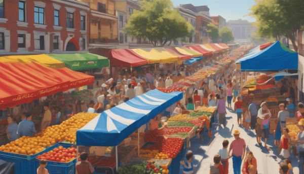Un marché hebdomadaire animé au cœur des vans